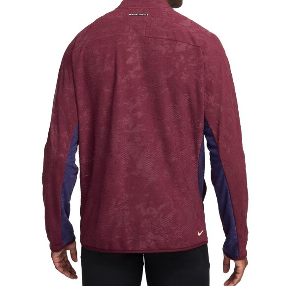 $85 NIKE TRAIL 1/2 ZIP RUNNING PULLOVER JACKET TOP FB7535-555 PURPLE/MAROON L - Picture 2 of 8